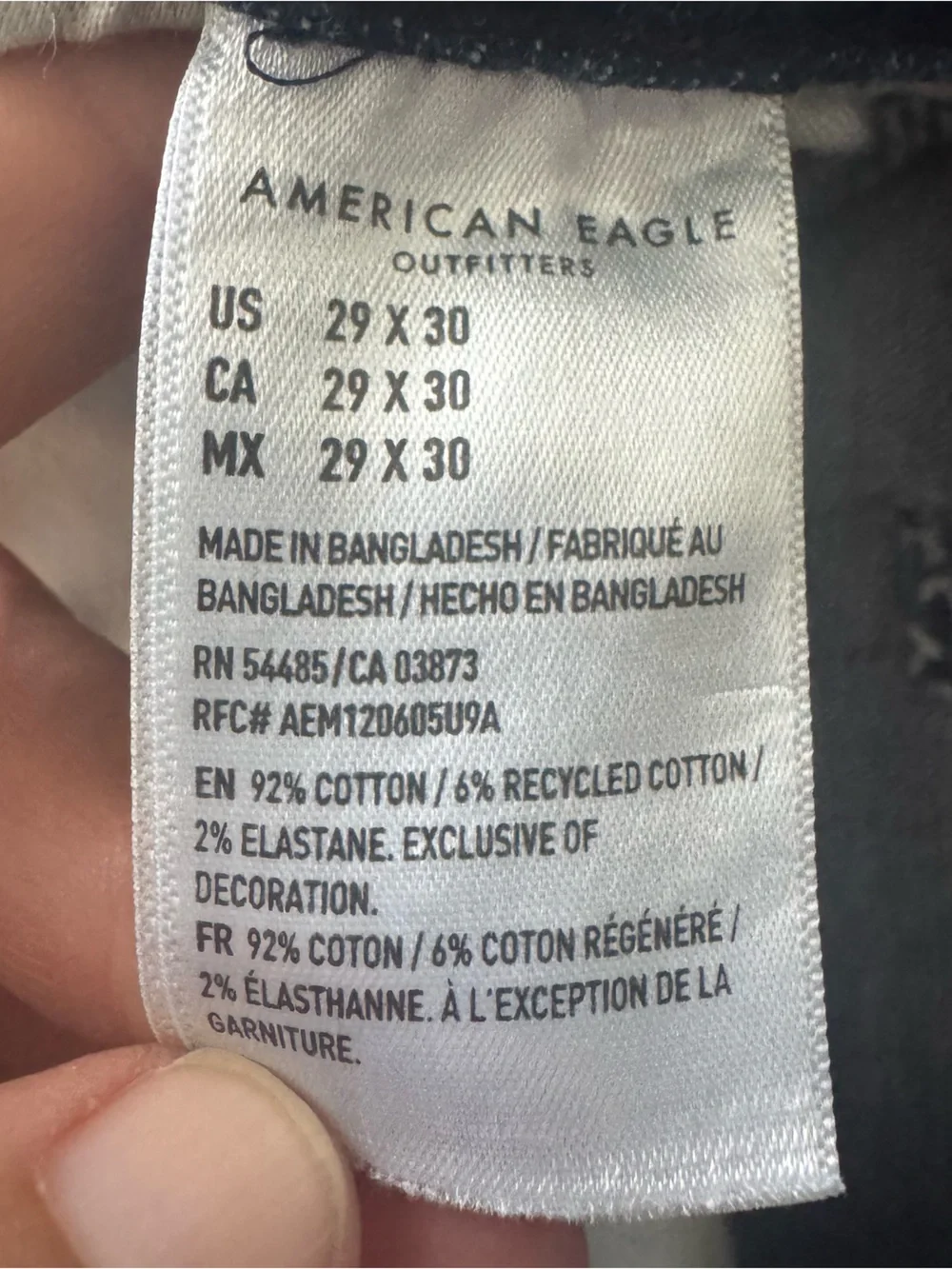 American Eagle Size 29 Slim Airflex Stretch Jeans
